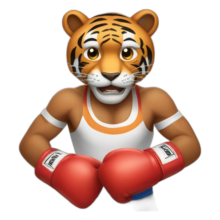 boxing  Tiger champion  sticker
