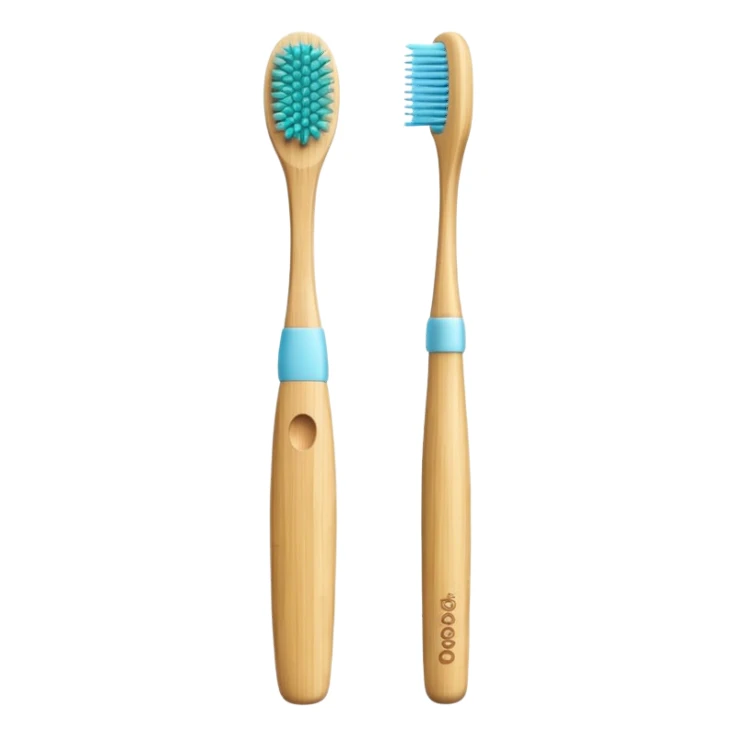 Bamboo toothbrush sticker