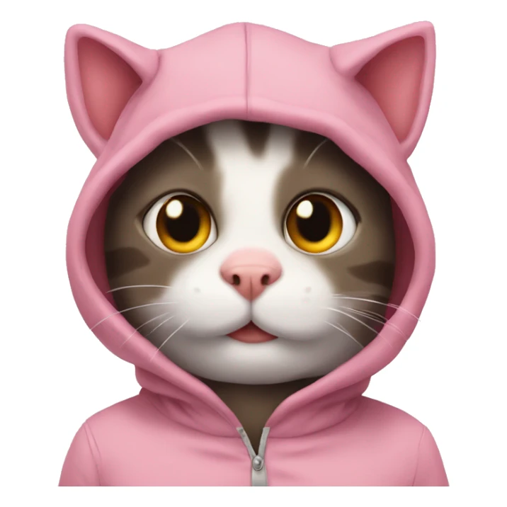Cat in pig suit sticker