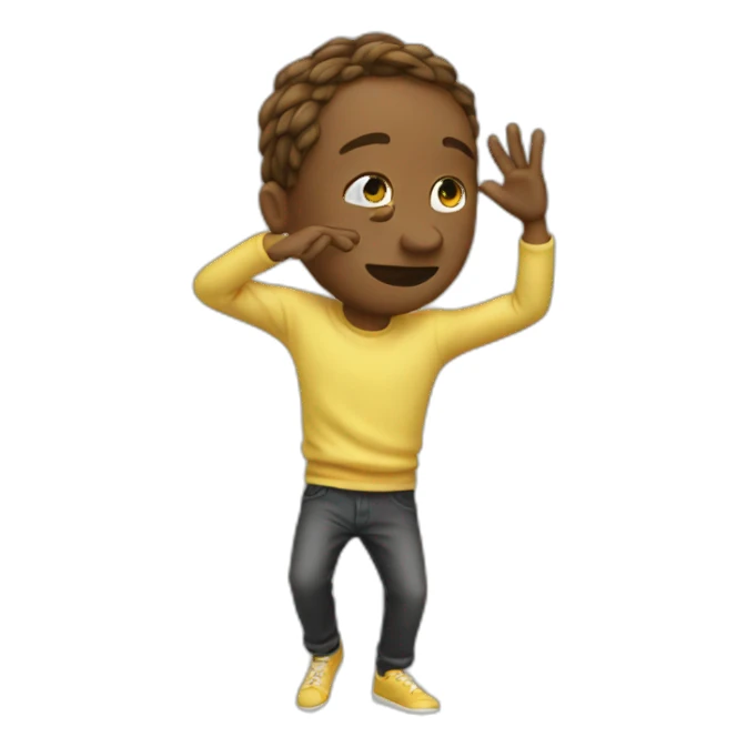 Emoji avec dab sticker