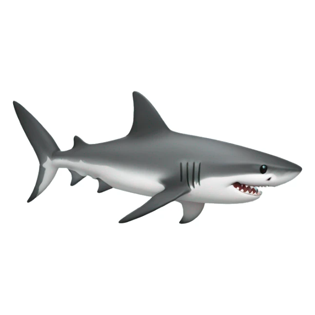 shark with a solana logo sticker