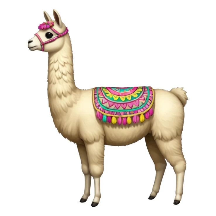 full body llama  sticker