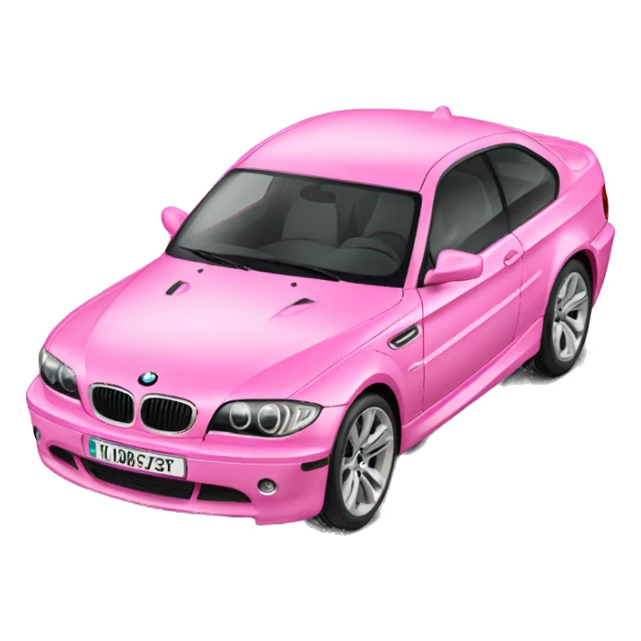 Pink bmw sticker