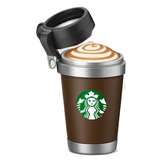 Starbucks coffee thermos sticker