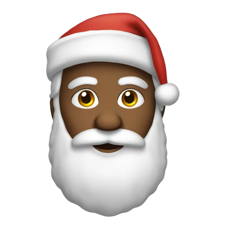 Santa with a bow  sticker