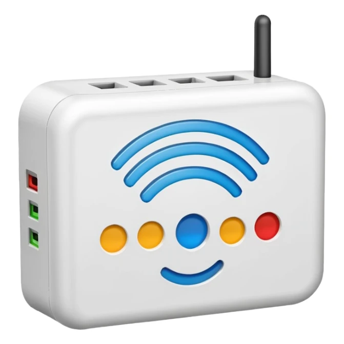 internet wifi modem sticker