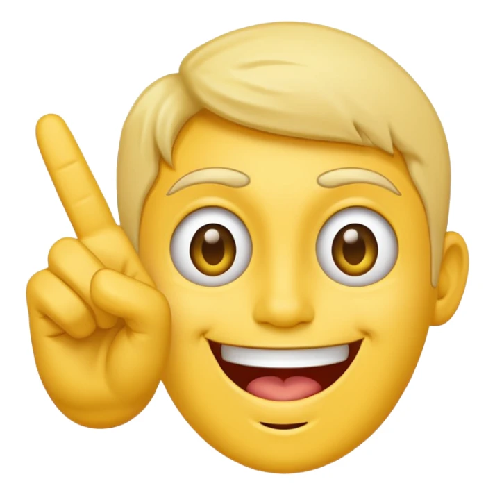 smily face throwing up the middle finger  sticker