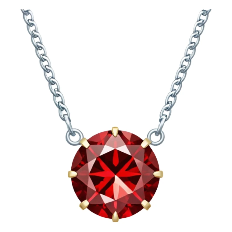 luxury red diamond necklace sticker