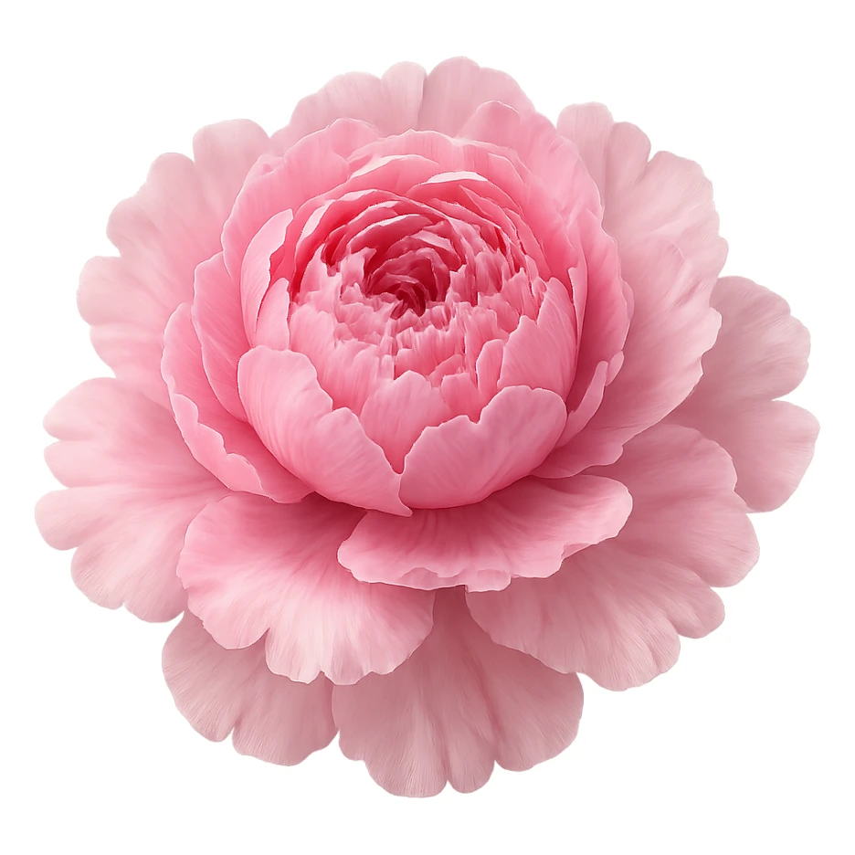 pink peony sticker