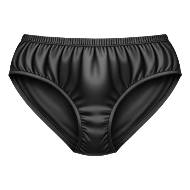 Plain Black panties sticker