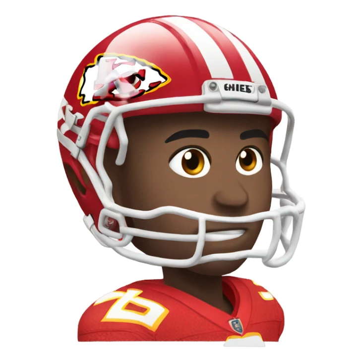 Josh in Chiefs jersey sticker