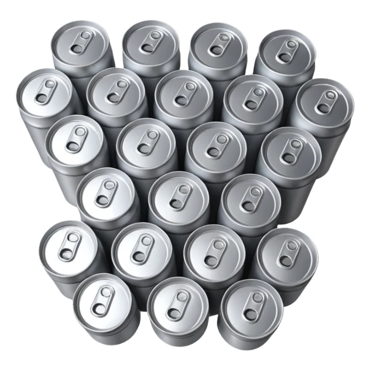 stack of many beer cans sticker