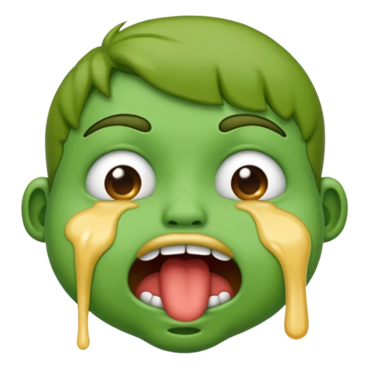 puking face emoji sticker