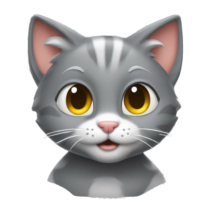 Kitty carbon copy Tom and Jerry  sticker