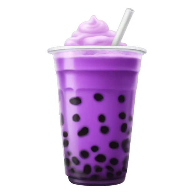 A purple boba tea sticker
