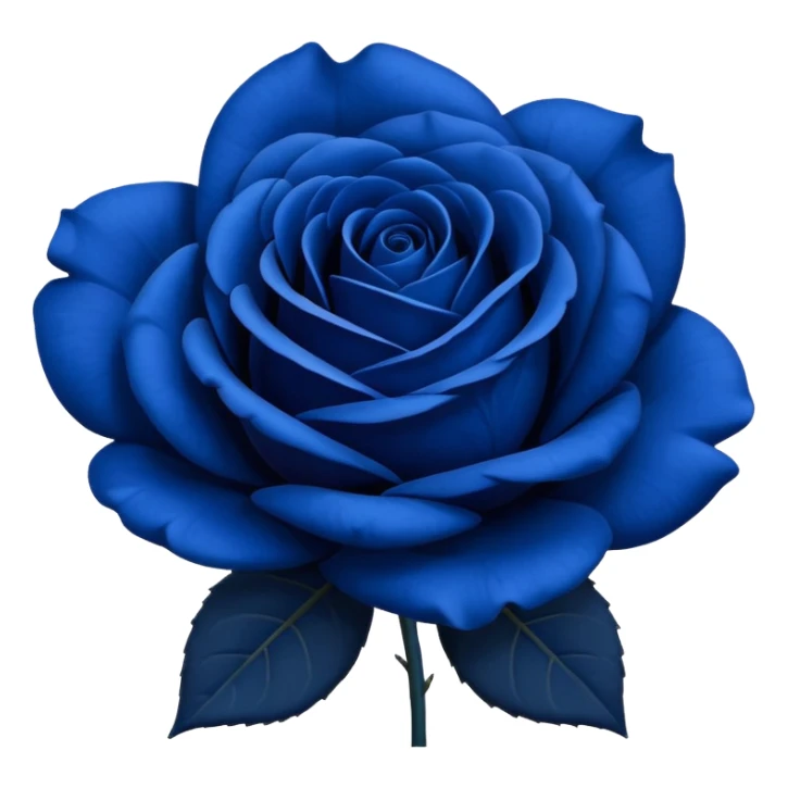 Dark blue rose emoji sticker