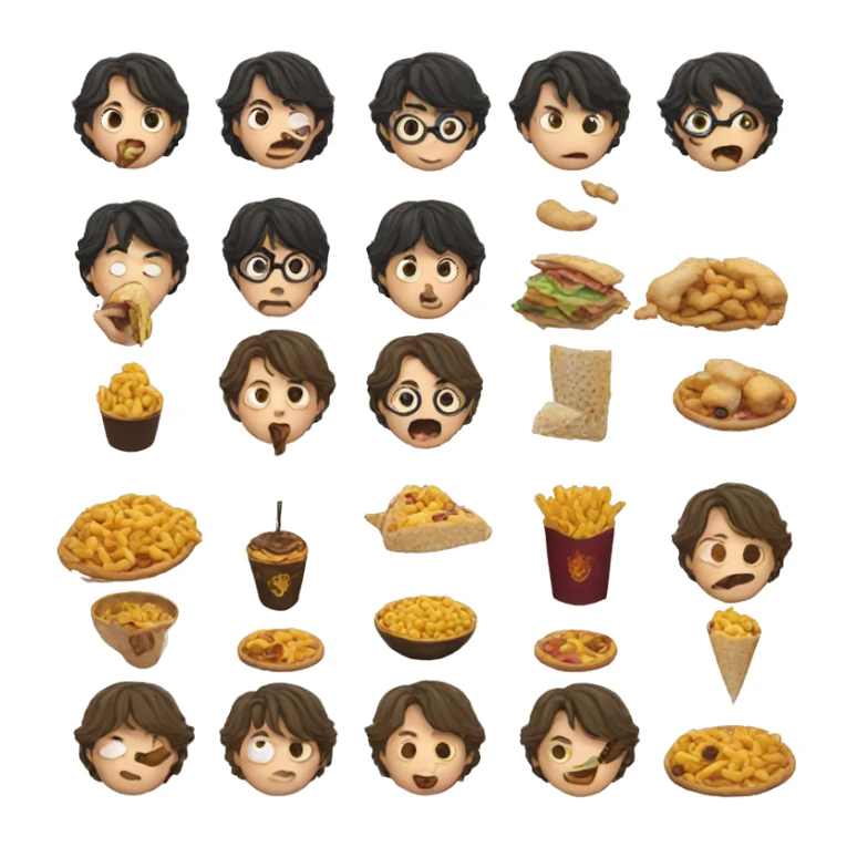 harry potter eating sticker