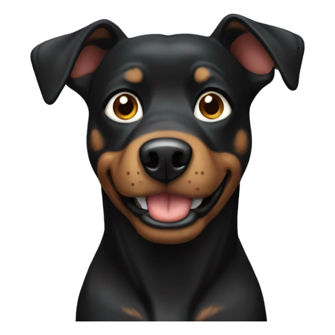 Black York Dog sticker
