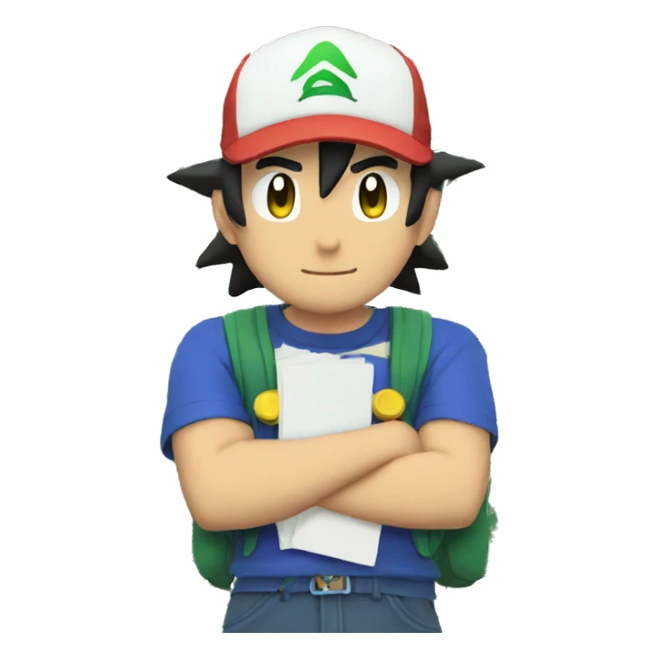 Ash Ketchum with money sticker
