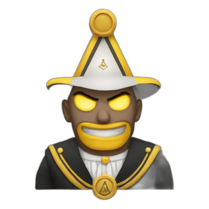 evil freemason sticker