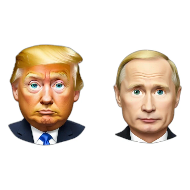Putin and Trump sticker
