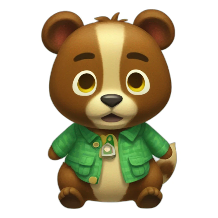 tom nook animal crossing sticker