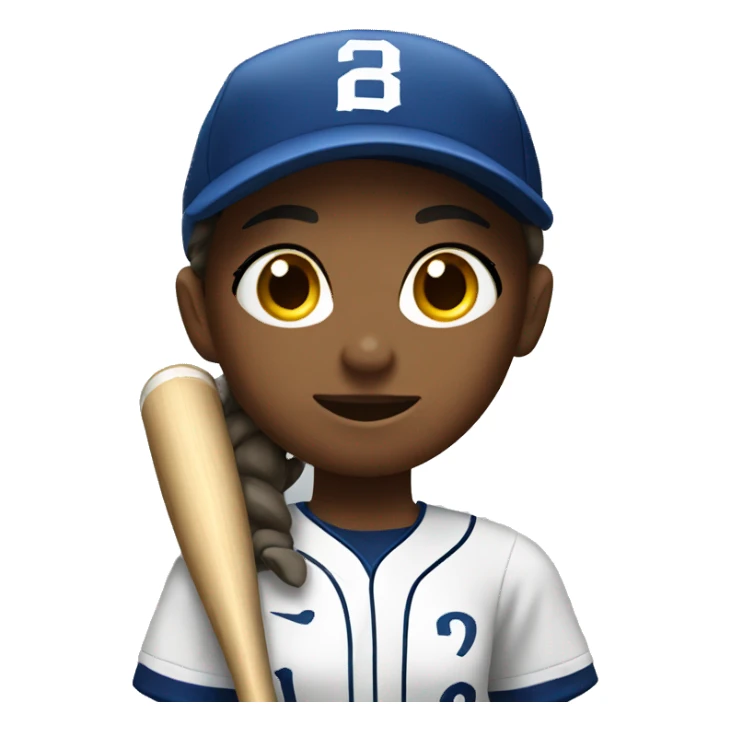 Softball player sticker