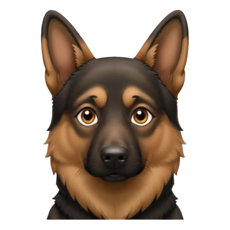 Create a German shepherd emoji sticker