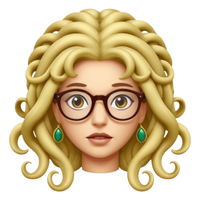 Medusa Versace with glasses  sticker