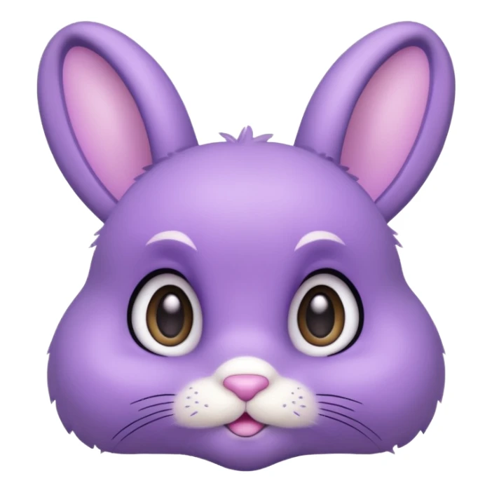 Cute purple bunny sticker