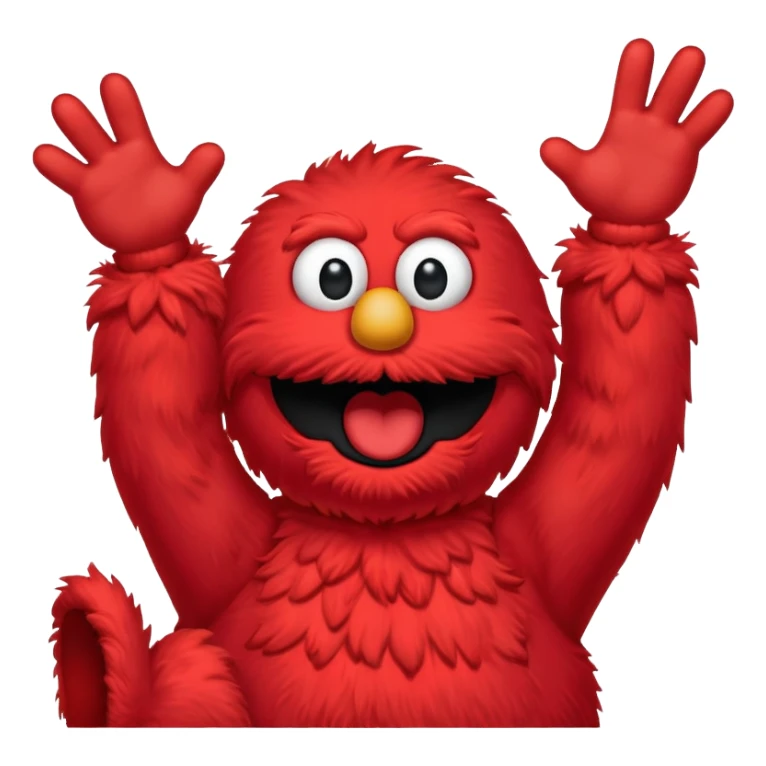 Screaming Elmo sticker