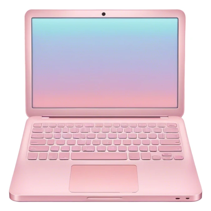 pastel laptop sticker