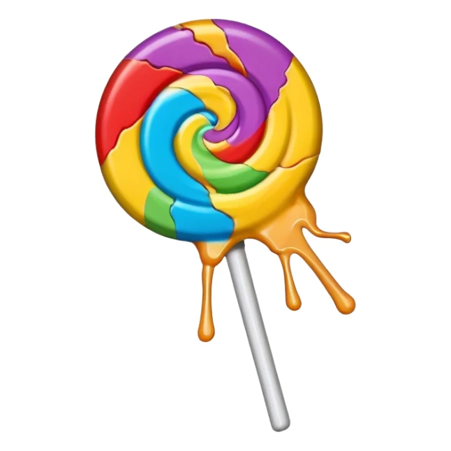 broken lollipop sticker