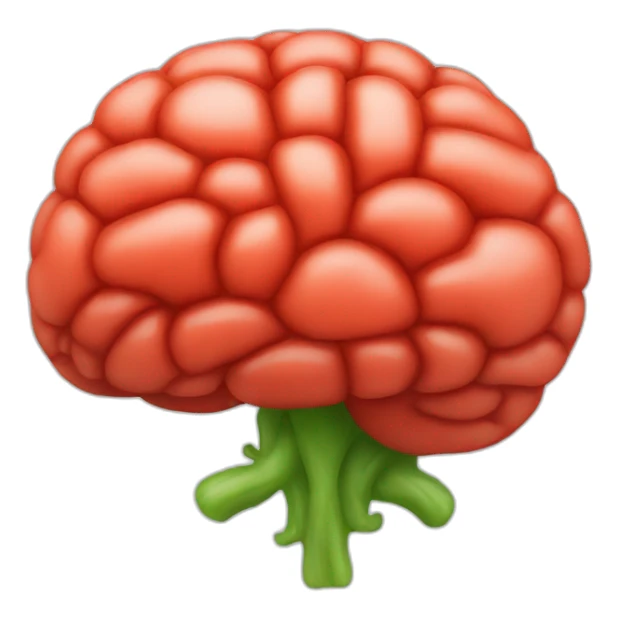 brain that looks like tomato sticker