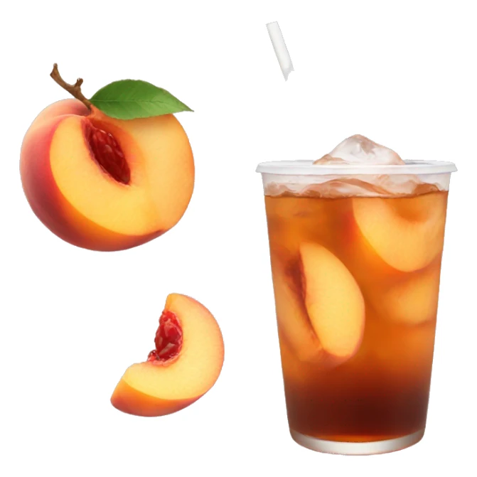 ice peach tea  sticker