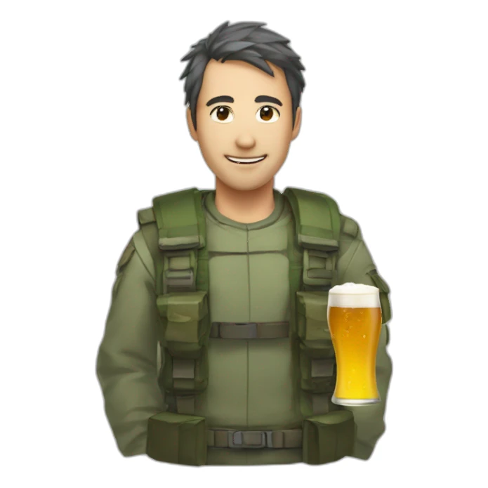 Sinon avec une bière sticker