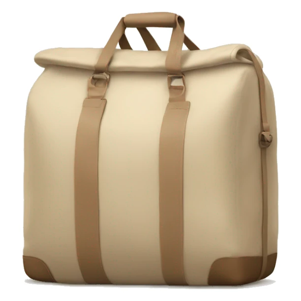 Beige asthetic travelbag sticker