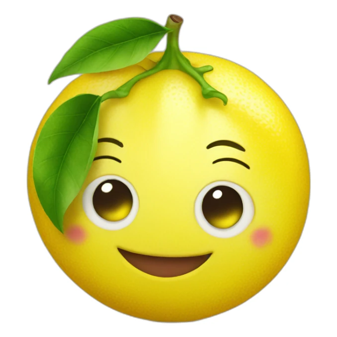 happy lemon sticker
