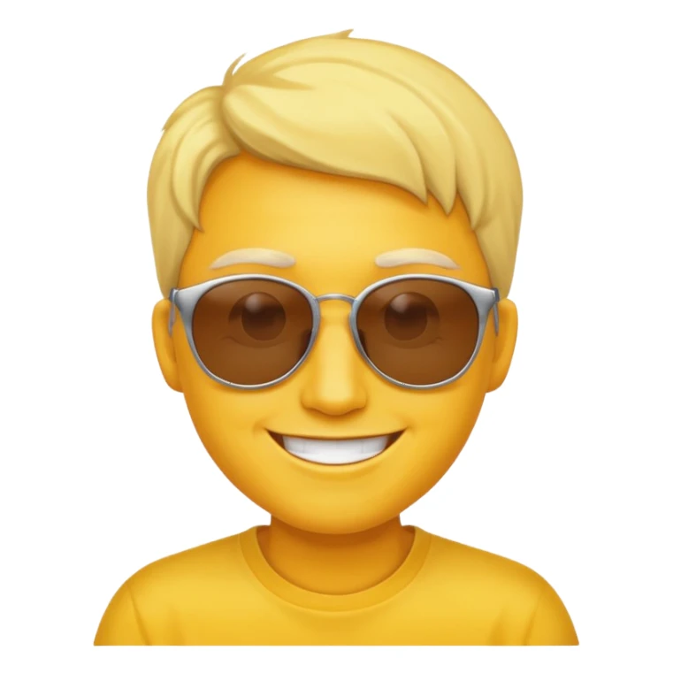 Yellow guy with sunglasses sticker
