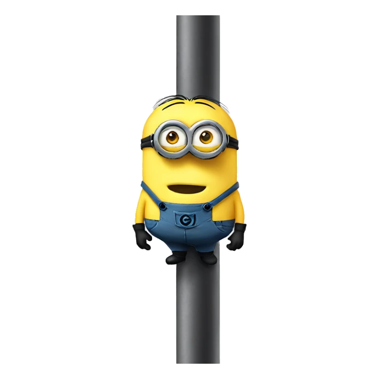 Minion on pole sticker
