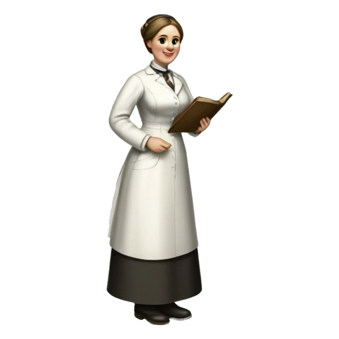 Full-length nurse 1870 sticker
