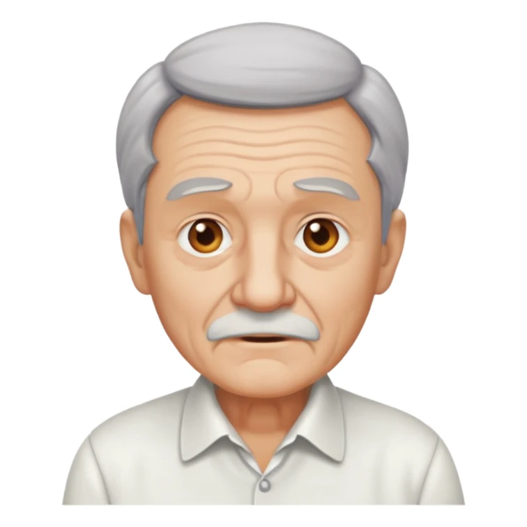 old man in white shirt sticker