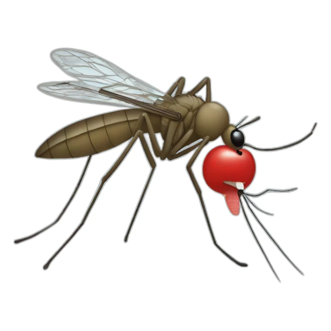 Mosquito biting trump sticker
