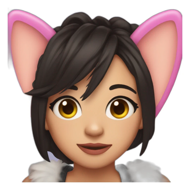 Jenna ortega with cat ears sticker