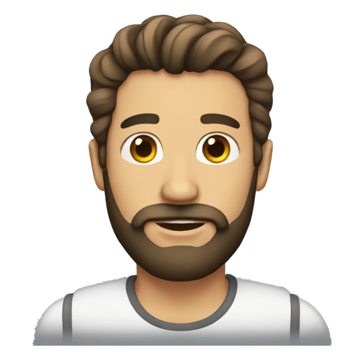 men with beard sticker