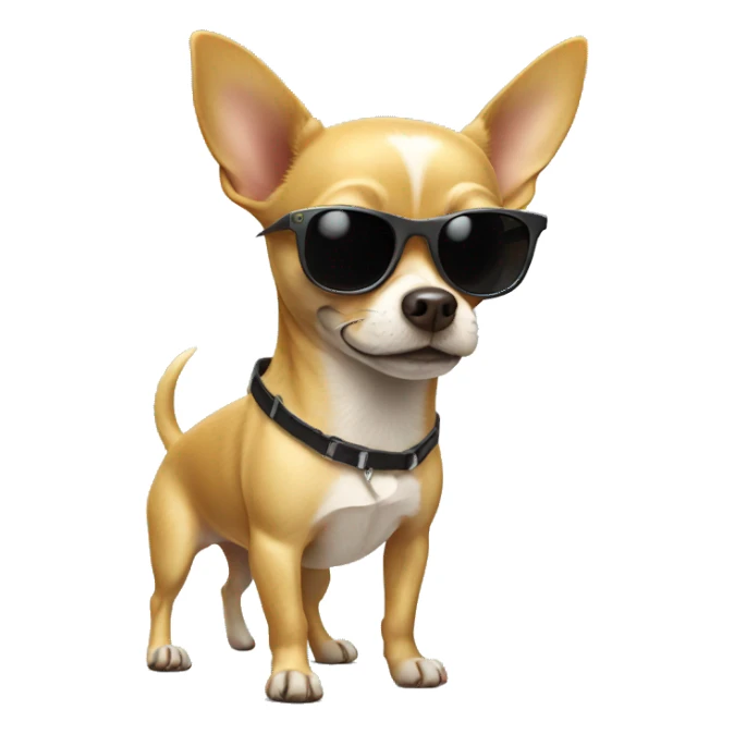 Chihuahua with sunglasses  sticker