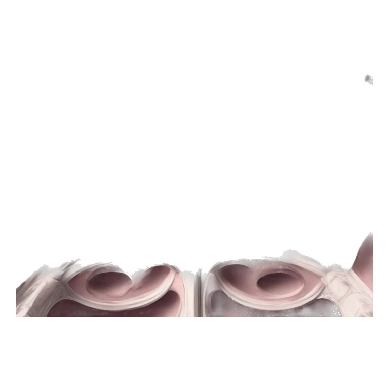 White Rococo castle pale pink ceiling sticker