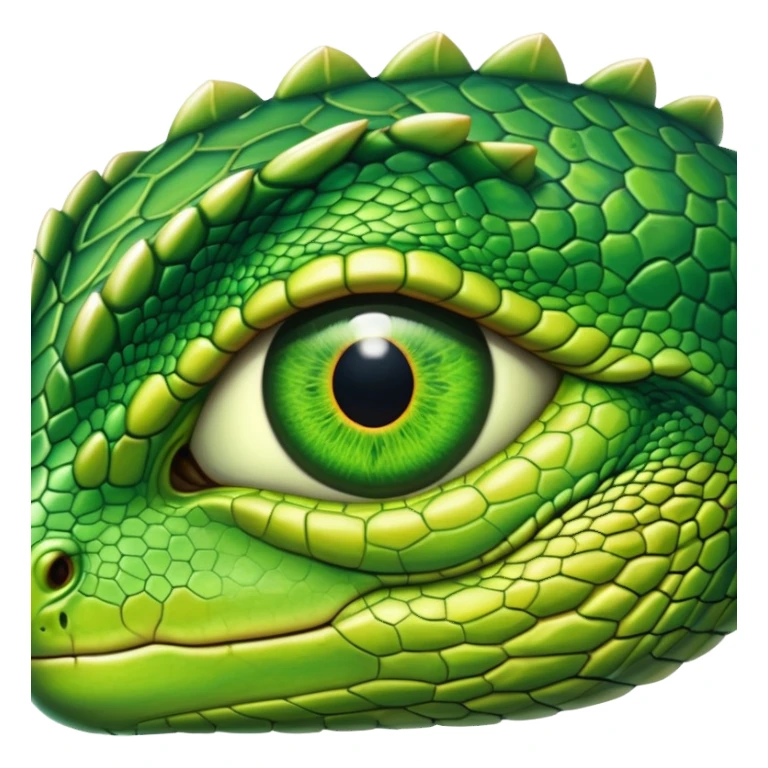 green reptile eye  sticker