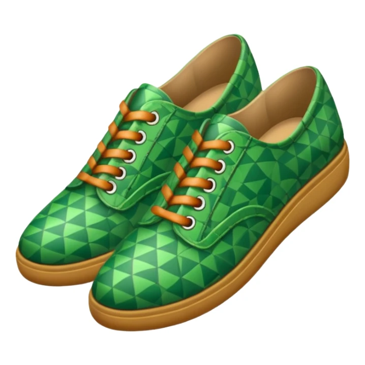 green patterned shoes  sticker