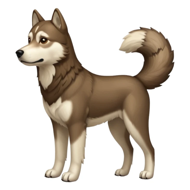 Labrador-Husky-Wolf-hybrid,  full body sticker